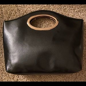 Black clutch bag
